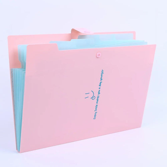 A4 Smiley Push Lock File Folder – Fun Meets Function