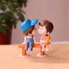 Sweet First Kiss Couple Miniature Figurine