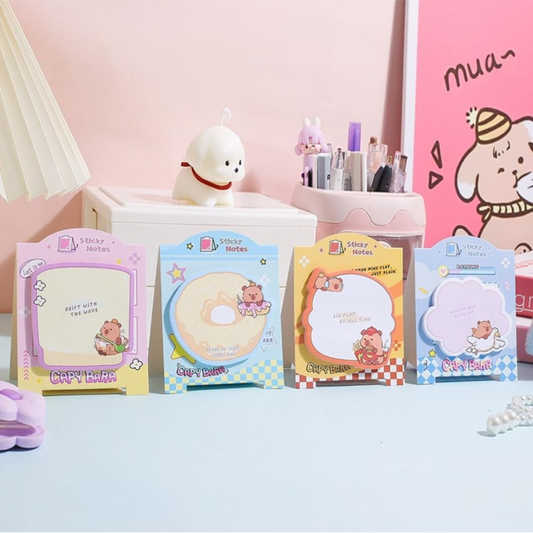 Cute Capybara Sticky Notes Set