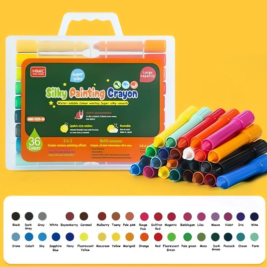 Set of 36 Vibrant Shades Twistable Crayons