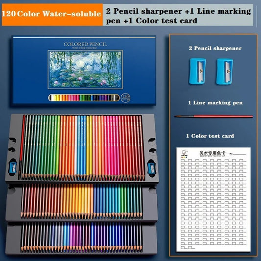 MagicArt 120 – Professional Water-Soluble Color Pencil Set