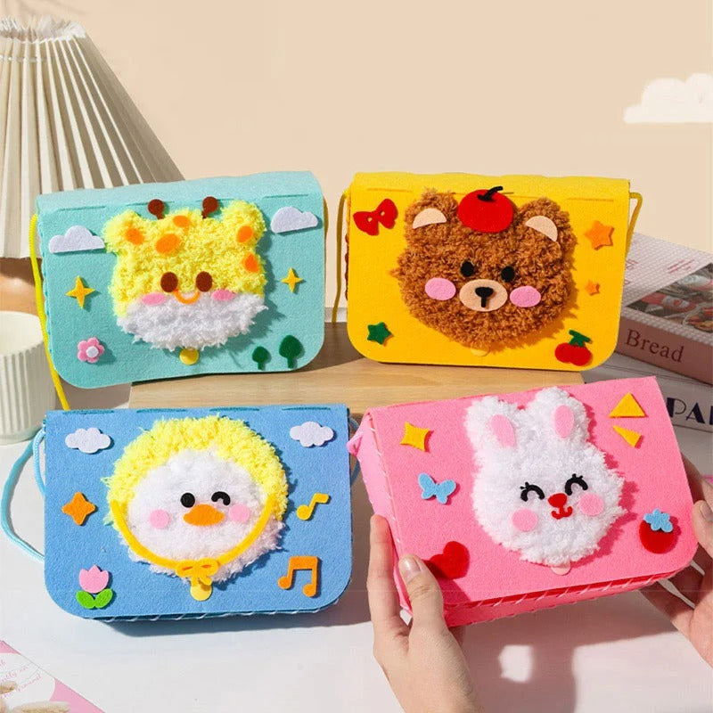 Kids Cartoon Animal Crossbody Bag DIY Sewing Kit