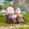 Heartwarming Old Age Couple Miniature Figurine