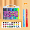 24-color Twistable Crayon Set - Rotating Core