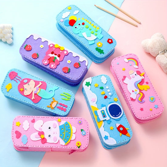 DIY Sewing Pencil Case Kit – Handmade Craft Set for Kids