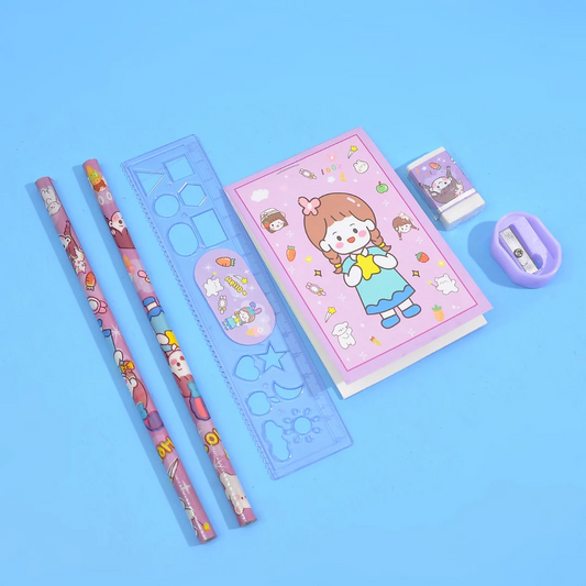 6-in-1 Stationery Zipper Pouch
