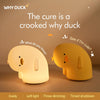 Cute Lying Why Duck Silicone Night Lamp