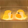 Rechargeable penguin night light with warm LED and tap control