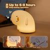 Cute Lying Why Duck Silicone Night Lamp
