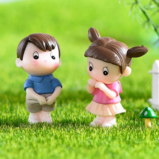 Adorable Couple Miniature Figurine