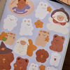 Cute Bear Deco Sticker Set