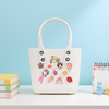 EVA Silicone Beach Bag with Charms | Shoulder Tote Bag