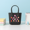 EVA Silicone Beach Bag with Charms | Shoulder Tote Bag