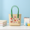 EVA Silicone Beach Bag with Charms | Shoulder Tote Bag