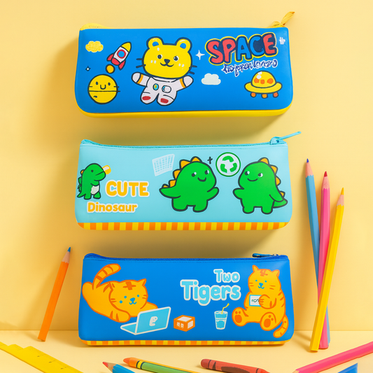 Fun & Flexible: Cute Animal PVC Pencil Case