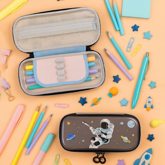 Space-Themed Pencil Pouch – Durable Multi-Utility Case