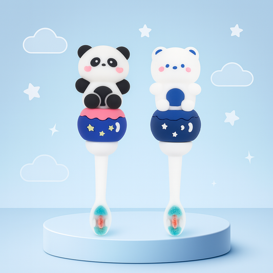 PandaBear Kid's Toothbrush – For Happy Smiles