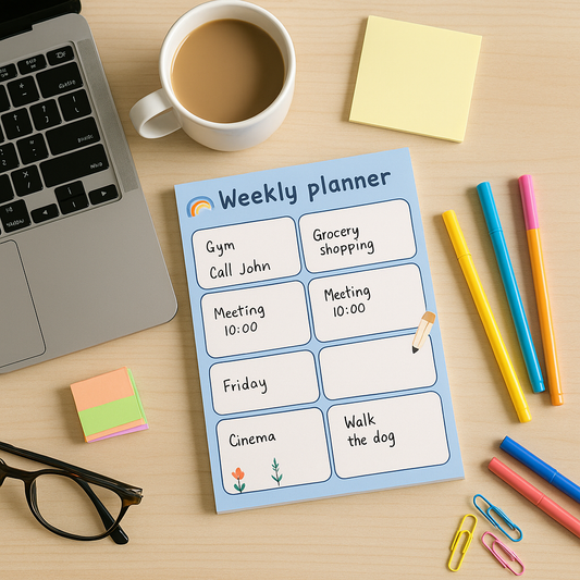 Plan Your Week - Weekly Planner NotePad