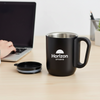Elegant Steel Coffee Mug with Handle & Lid | Ideal Corporate Gift