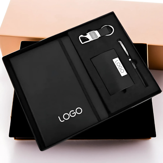 Premium Corporate Gifting Set – Pen, Diary, Cardholder & Keychain