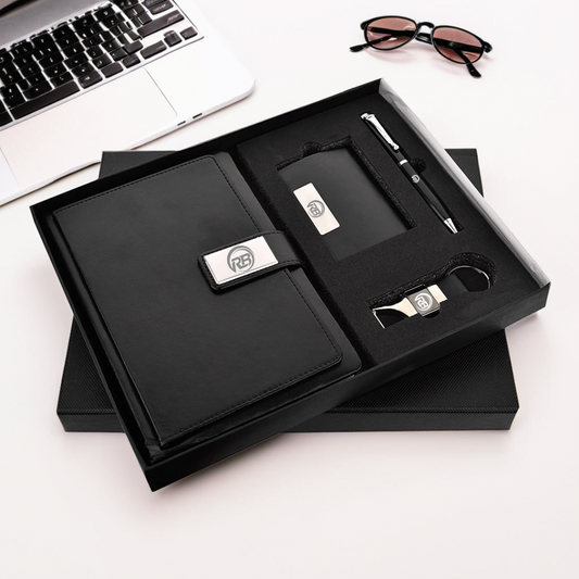 Luxury Black Diary Corporate Gift Set – Ideal for Business Gifting