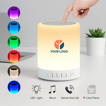 LED Lamp with Bluetooth Speaker | Light, Music & Branding – All in One Corporate Gift