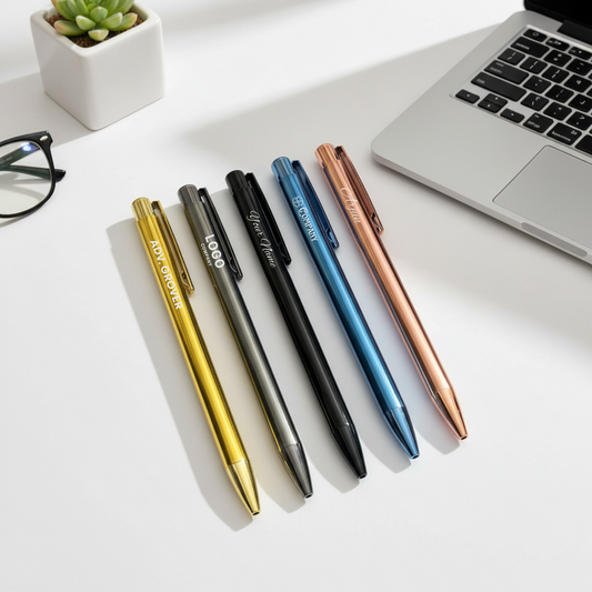 Sleek Personalised Metal Pen | Luxury Corporate Gifting | Engrave Name / Logo