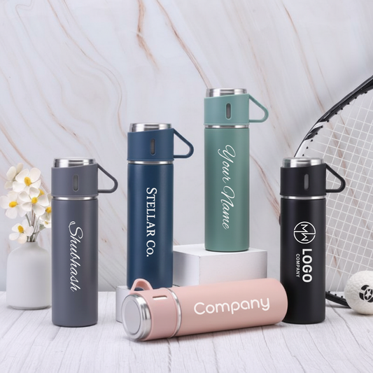 Stainless Steel Vacuum Flask with Cup 500ml