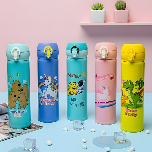 Kids Cartoon Stainless Steel Bottle (Assorted)