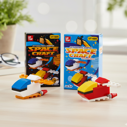 DIY Space Craft Puzzle Pencil Sharpener