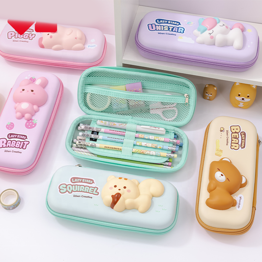 3D Squishy Animal Pencil Case – Cute & Stress-Relief in One