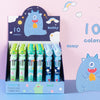 Kawaii 10-in-1 ink pens with monster character design