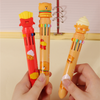 Cute fast food bear 10-color pens with burger, fries, and ice cream designs