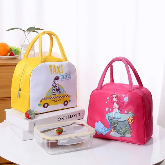 Cartoon Print Portable Thermal Multipurpose/Lunch Bag