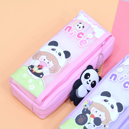 Cute Panda Girl Pencil Pouch