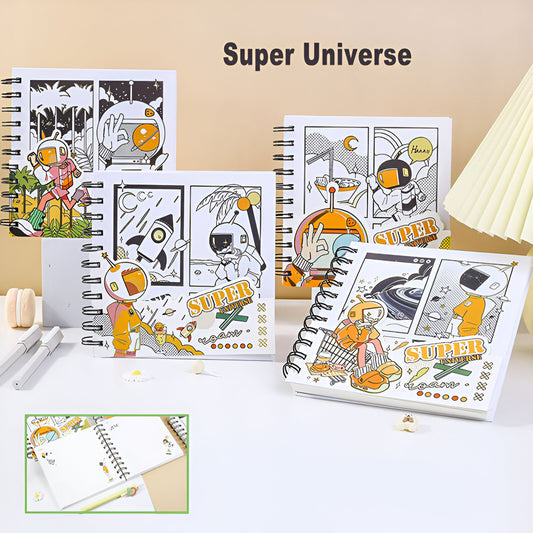 Space Super Universe Spiral Notebook