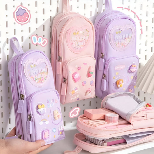 Cool & Organized! 6-Compartment Pencil Pouch