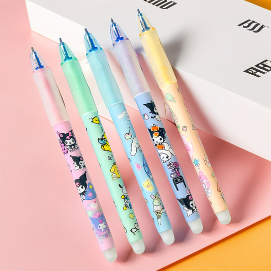 Cartoon Magic Gel Pen Pack of 5pcs