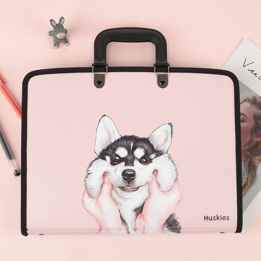 Cute Animal A4 File Bag – Organize in Style