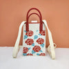 Knit Crossbody Sling Bag – Flower Pattern