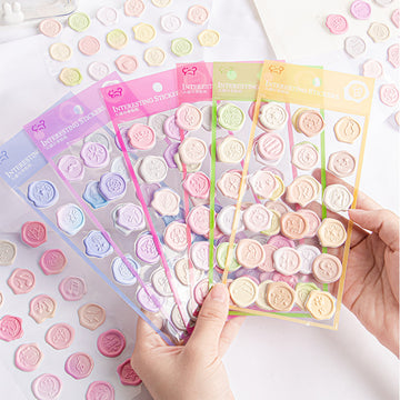 Wax Seal Stamp – Pastel 3D Decorative Stickers