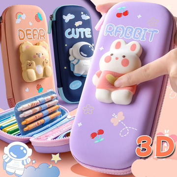 3D EVA Squishy Pencil Case – Soft, Durable & Cute