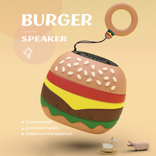T77 Burger Wireless Bluetooth Speaker – Mini Stereo Bass Fun Anywhere