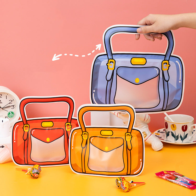 3D Cartoon Bag Shaped Zipper Candy Pouch - Main Image