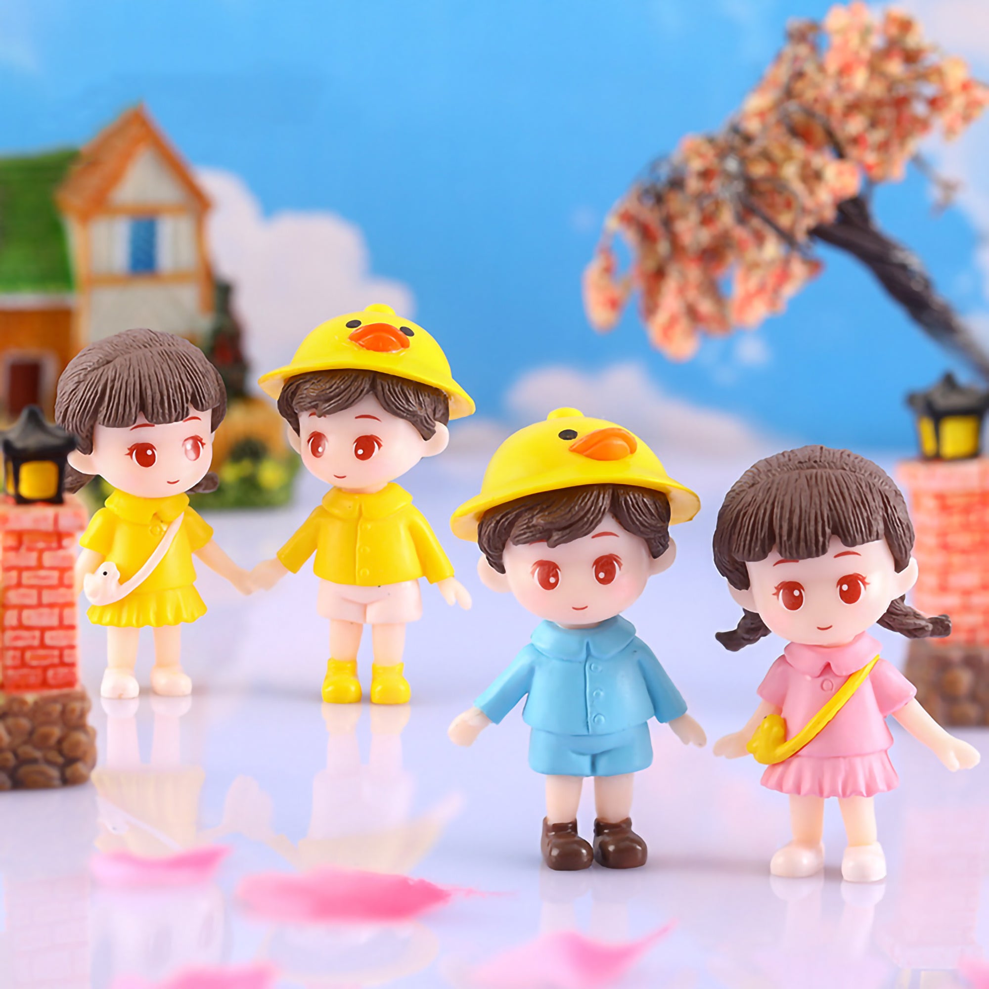 Cute Boy and Girl Miniature Figurine Set of 2 – Giftoo