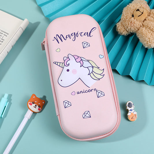 Stylish 3D EVA Unicorn Case – Perfect for School Supplies