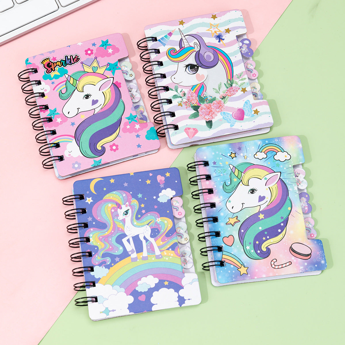 Mini Unicorn Spiral Diary - Main Image