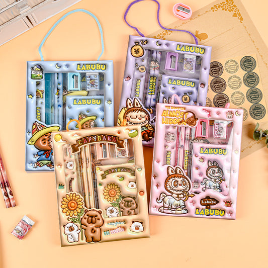 6-in-1 Monster Stationery Fun Pack – Pen, Pencil, Notebook & More