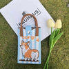 Animal Knit Crossbody Sling Bag