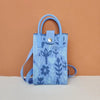 Knit Crossbody Sling Bag – Flower Pattern
